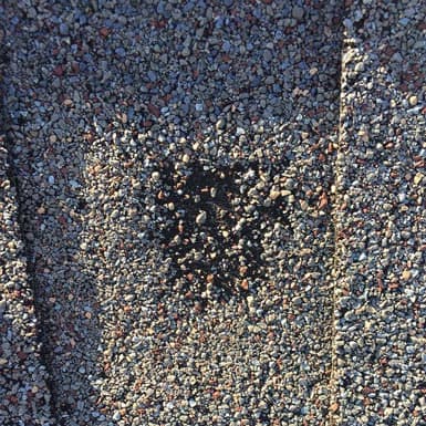 Hail Damage To Roof Shingle