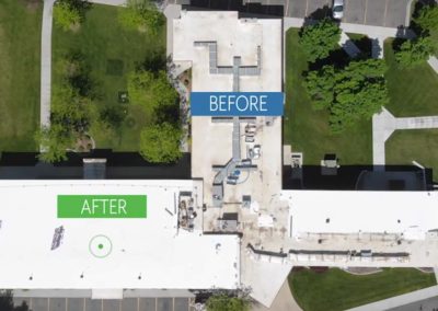 TPO Roofing System Before & After