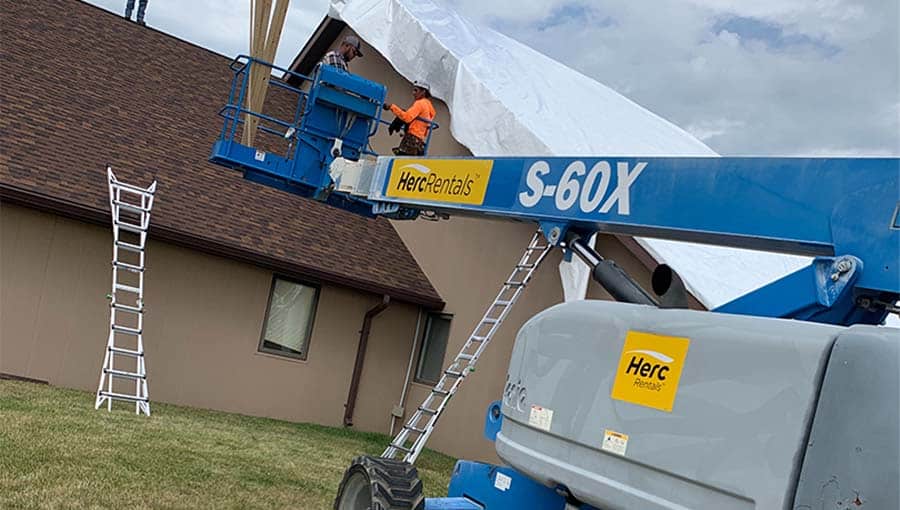 Shrink Wrap Installation Crew