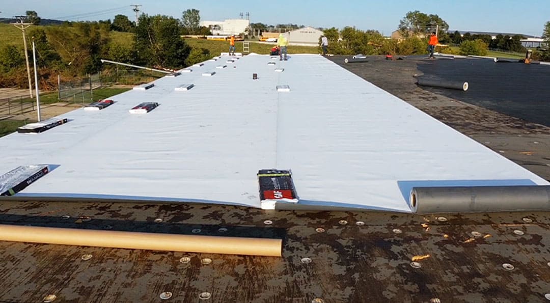 Emergency Roofing TPO Loose Lay