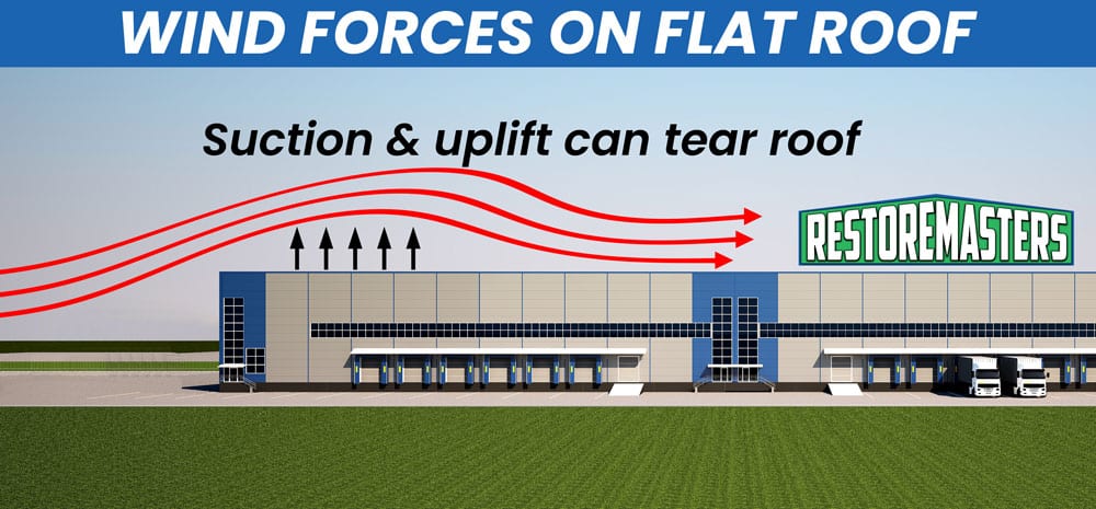 Wind Forces on Flat Roof