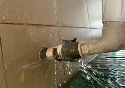 Water Spraying From Leak