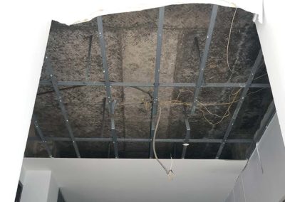Ceiling Removed After Water Damage