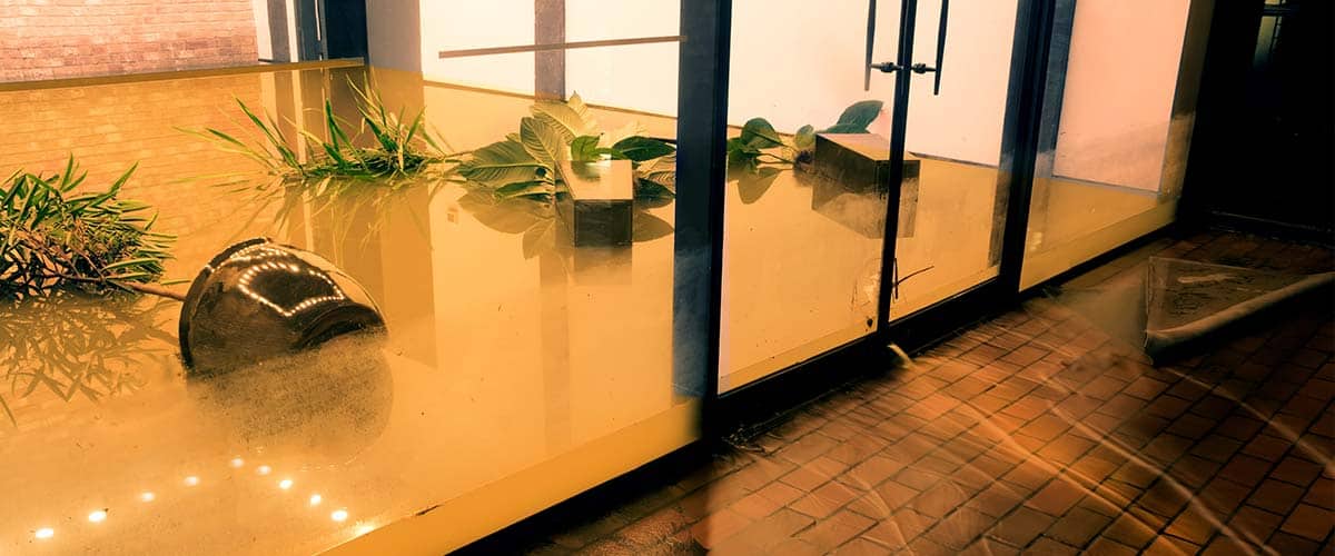 Interior Flooded Lobby