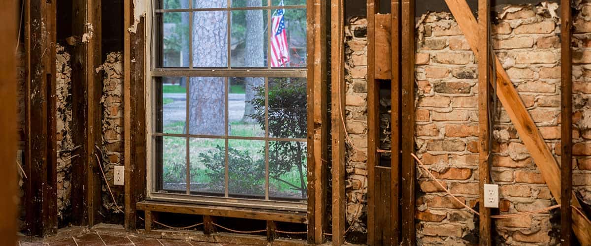 Interior Wall Window Electrical Water Damage