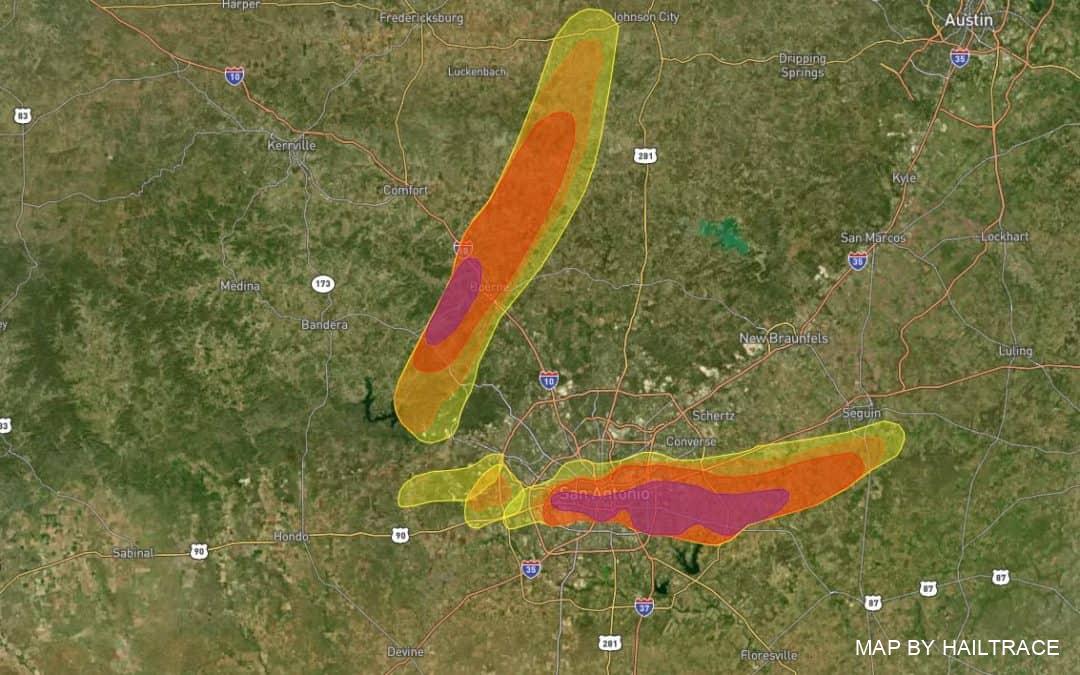 Roofing for Hail Damage in San Antonio From May 3, 2021 Storms