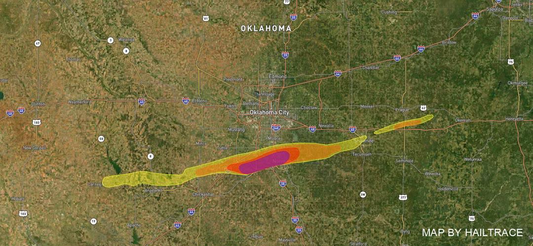Roofing for Hail Damage in Norman, OK From April 28, 2021 Storms