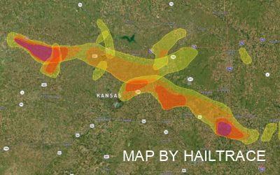Hail Storm on May 26, 2021 Causes Roof Damage in Hays, McPherson & Parts of West Central Kansas