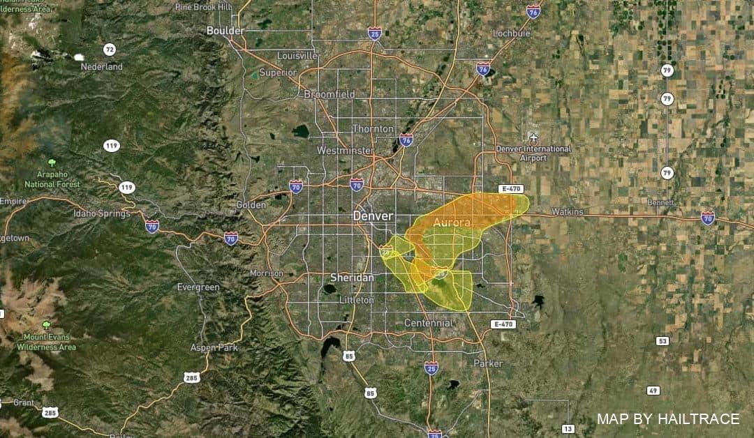 Hail Storm Causes Roof Damage in Denver, CO on June 13, 2021