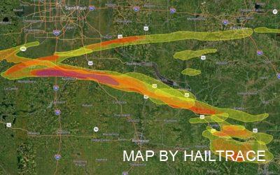 Hail Storm Causes Roof Damage in Southeast Minnesota & Southwest Wisconsin on June 17, 2021