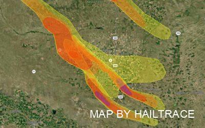 Hail Storm on July 9, 2021 Causes Roof Damage in Alliance, NE