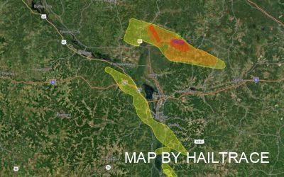 Powerful Hail Storm on July 27, 2021 Causes Roof Damage Near LaCrosse, WI