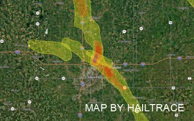 Hail Storm on May 5, 2021 Causes Roof Damage in Sioux Falls, SD