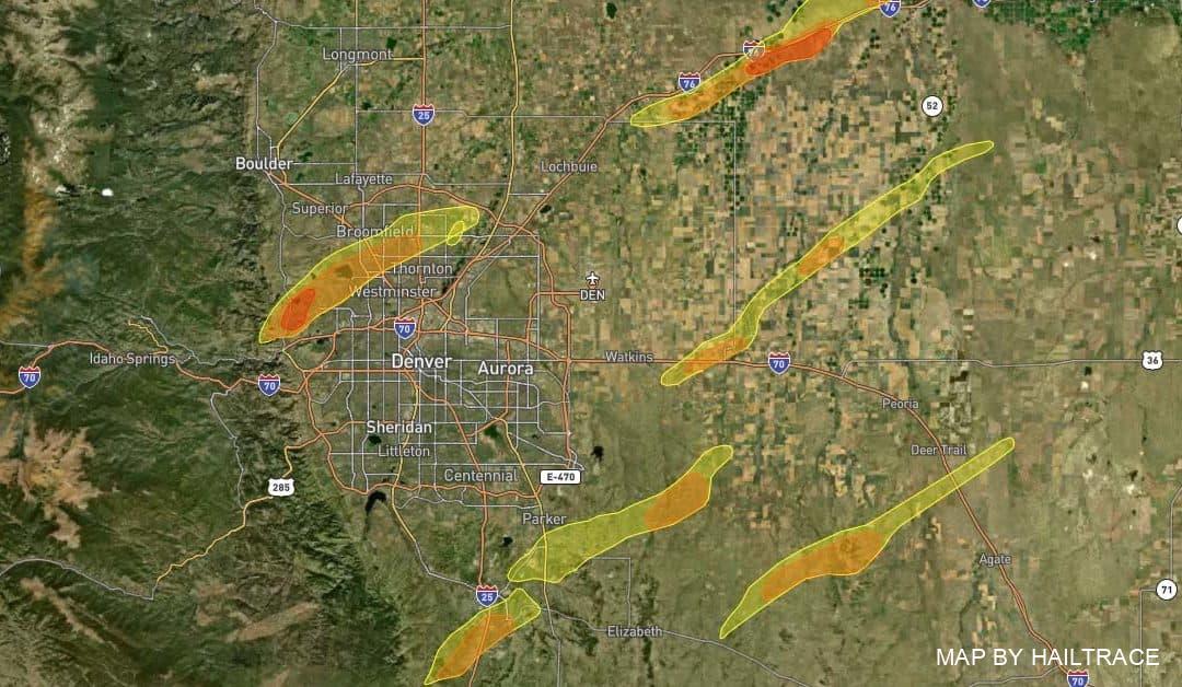 Hail Storm Pummels Denver, CO Area August 19, 2021 Causing Roof Damage