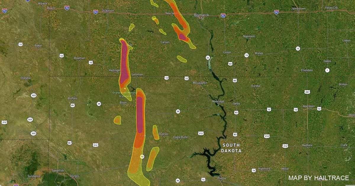Repairing Roof Hail Damage in North & South Dakota From August 30, 2021 Storm