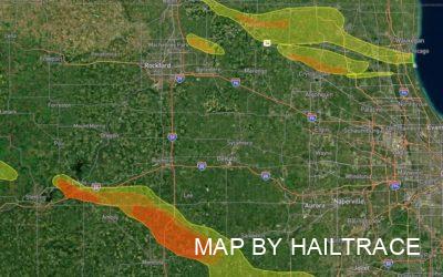 Repairing Roof Hail Damage in Chicago & Northern Illinois From September 7, 2021 Storm