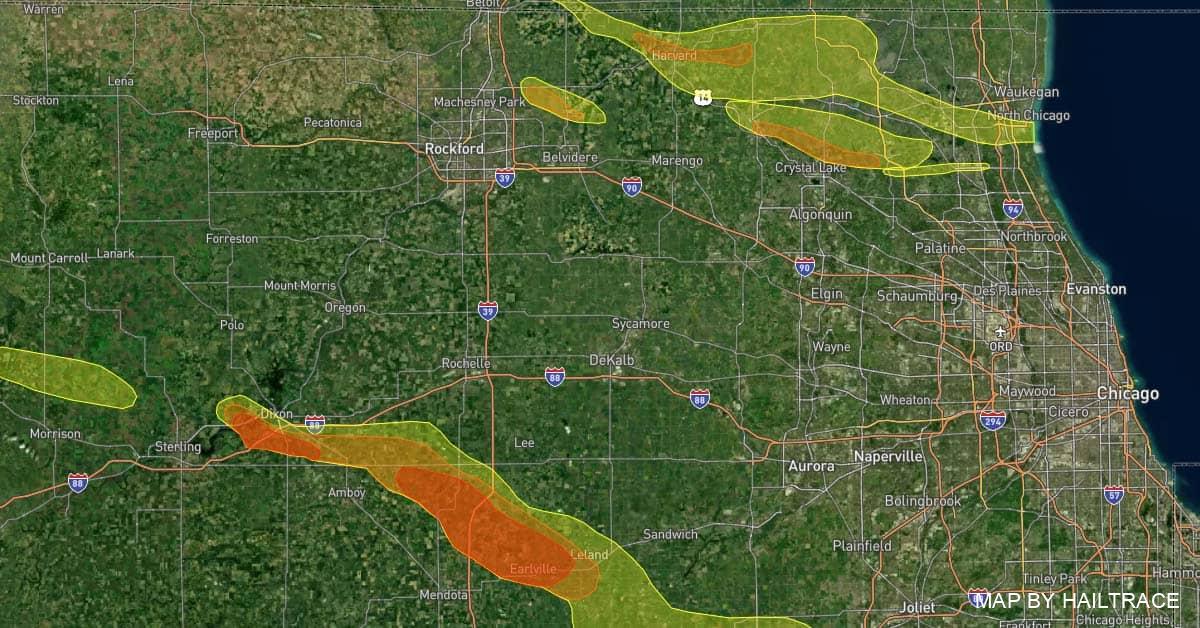 Repairing Roof Hail Damage in Chicago & Northern Illinois From September 7, 2021 Storm