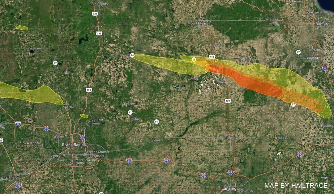 Roof Hail Damage Repair Following Devastating September 12, 2021 Central Michigan Storm