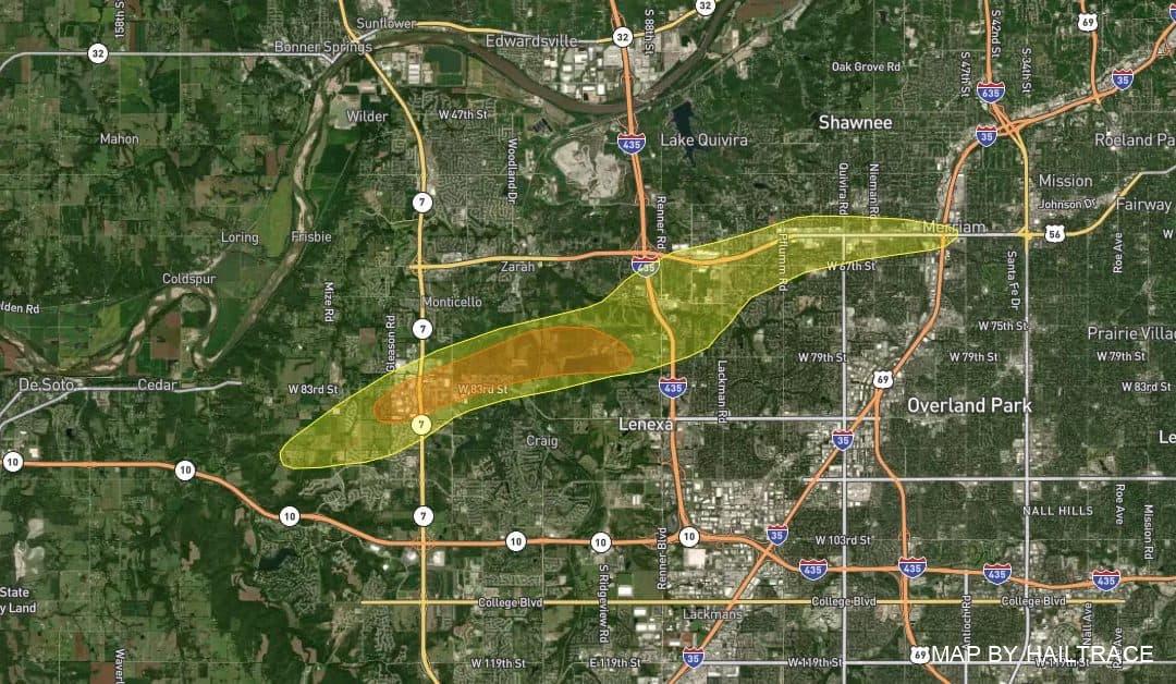 Shawnee Mission, KS September 20, 2021 Hail Storm Causes Roof Damage (RestoreMaster Onsite)