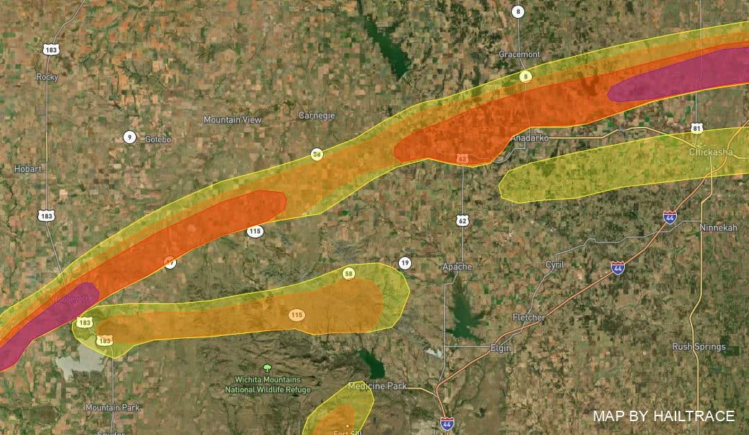 Roofing for Kiowa & Caddo Counties in Oklahoma Following Hail Storm October 10, 2021