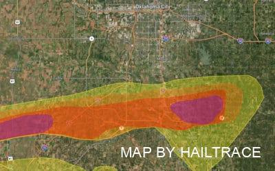 Hail Damage Roof Repair in Norman, OK Following October 10, 2021 Storm