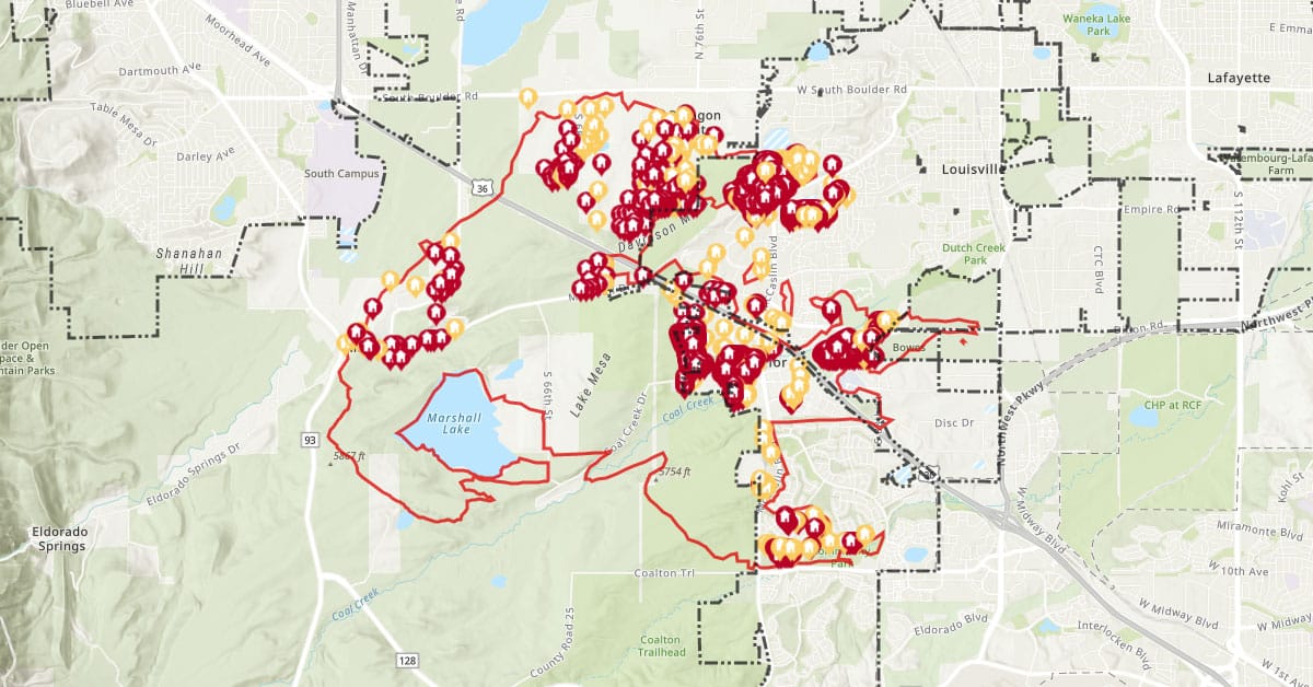 Marshall Fire Structure Damage Map