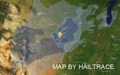 Emergency Roof Repair After Derecho, Hail & Tornadoes In Upper Midwest Blows Through Six States, December 15, 2021