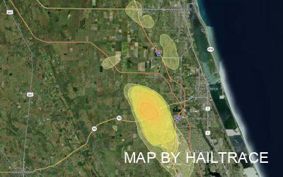 Roof Repair in Port St. Lucie, Florida After Hail Damage on January 10, 2022