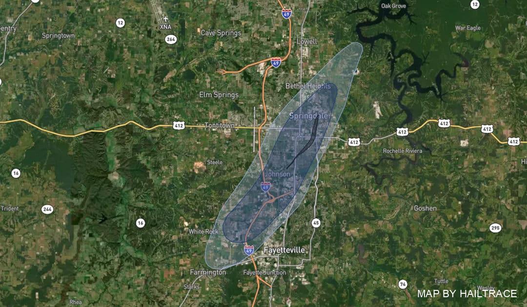 Emergency Roofing After Tornado Causes Significant Roof & Property Damage in Springdale Arkansas March 30, 2022