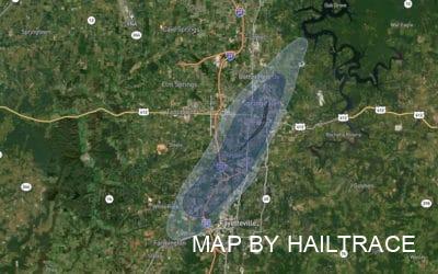 Emergency Roofing After Tornado Causes Significant Roof & Property Damage in Springdale Arkansas March 30, 2022