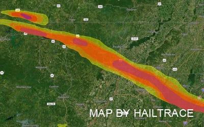 Emergency Roof Repair Teams Respond As Jonesboro, Northeast Arkansas Ravaged By Tornados & Hail On Friday, April 15th, 2022