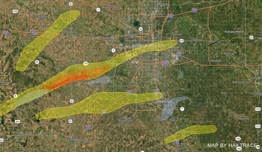 Roof Repair Teams Respond to Hail, High Wind Damage Across Central Oklahoma on Saturday, April 23, 2022