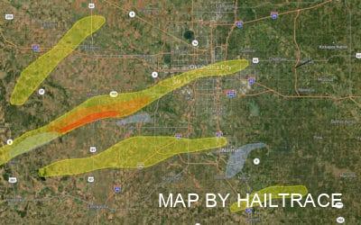 Roof Repair Teams Respond to Hail, High Wind Damage Across Central Oklahoma on Saturday, April 23, 2022