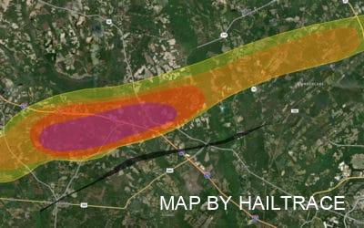 Emergency Roofing After Hail Bombards Central Georgia & Tornadoes Devastate Communities Outside Savannah on April 5, 2022