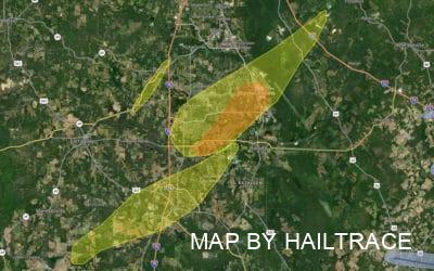 Storm Damage Roof Repair After Warner Robins & Central Georgia Hit by Consecutive Hailstorms & Tornadoes April 6, 2022