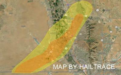Emergency Contractors Arrive In Santa Teresa, NM & El Paso, TX After Hail Destroys Roofs, April 26, 2022