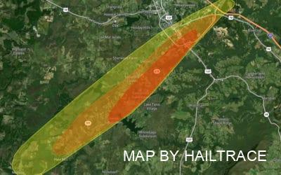 Emergency Roofing Experts Deployed To Assist With Damage From Heavy Wind, Rain and Hail On May 6, 2022, in Crossville, Tennesee