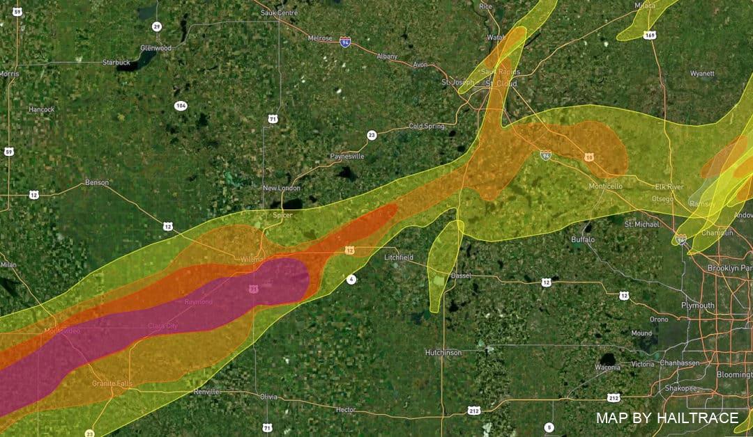 Emergency Restoration Contractors Assist Communities After Severe Hail Storm On May 9, 2022, In Western Minnesota