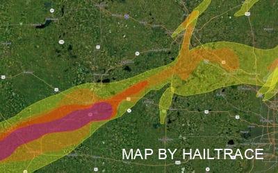 Emergency Restoration Contractors Assist Communities After Severe Hail Storm On May 9, 2022, In Western Minnesota