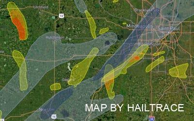Commercial Roof Repair Underway After Rare ‘Bow Echo’ Storm Ravages Minneapolis MN On May 11, 2022