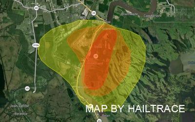 Commercial Roof Repair Needed After Isolated Hailstorm Blasts Belle Chassé, Southeast New Orleans On Sunday, May 15, 2022