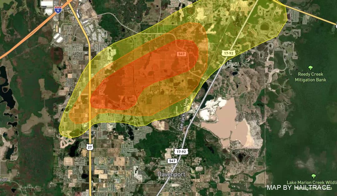 Roof Damage Inspections Needed After Davenport, FL, Suffers Hailstone Strikes on Sunday, May 15, 2022