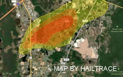 Roof Damage Inspections Needed After Davenport, FL, Suffers Hailstone Strikes on Sunday, May 15, 2022