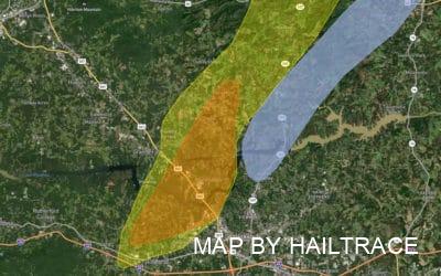 Cleanup and Roof Damage Repair Executed After Heavy Hail & Rain Storms In Caldwell County, NC, May 26, 2022