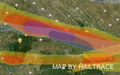 Commercial Roof Inspections in Belle Fourche & Western South Dakota for Wind and Hail Damage Insurance Claims After Storm on June 12, 2022