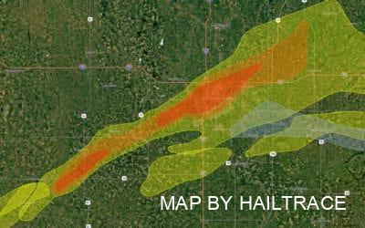 Contractor Teams Repair Roof Hail Damage In Sioux Falls & Southeast South Dakota, On May 28, 2022