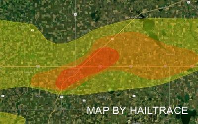 Contractor Provides Help For Hail Damage Repair Due To Storm In Worthington, Minnesota, May 28, 2022