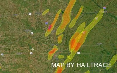 Repair Contractor Team Dispatched To Assist With Clean-up After Hail and Torrential Rain Damage In Wichita & Central Kansas on May 31, 2022