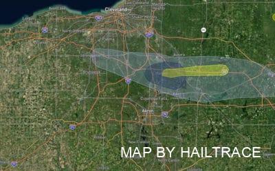 Roof Inspections For Wind & Hail Damage Insurance Claims Due to Northern Ohio Storm, On June 1, 2022
