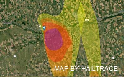 Hail Damage Roof Repair Specialists Alerted to Destructive Hailstone Strike in McCook, NE, on June 5, 2022